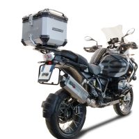 GPR TECH Bmw R 1250 Gs Adventure 2019/2020 e4 Topcase aus Aluminium, silberfarben mit spezifischer Platte inklusive Kapazität Liter 35