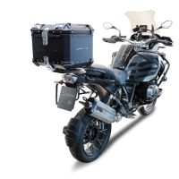 GPR TECH Bmw R 1250 Gs Adventure 2019/2020 e4 Topcase aus Aluminium, schwarze Farbe mit spezifischer Platte enthalten Kapazität Liter 35