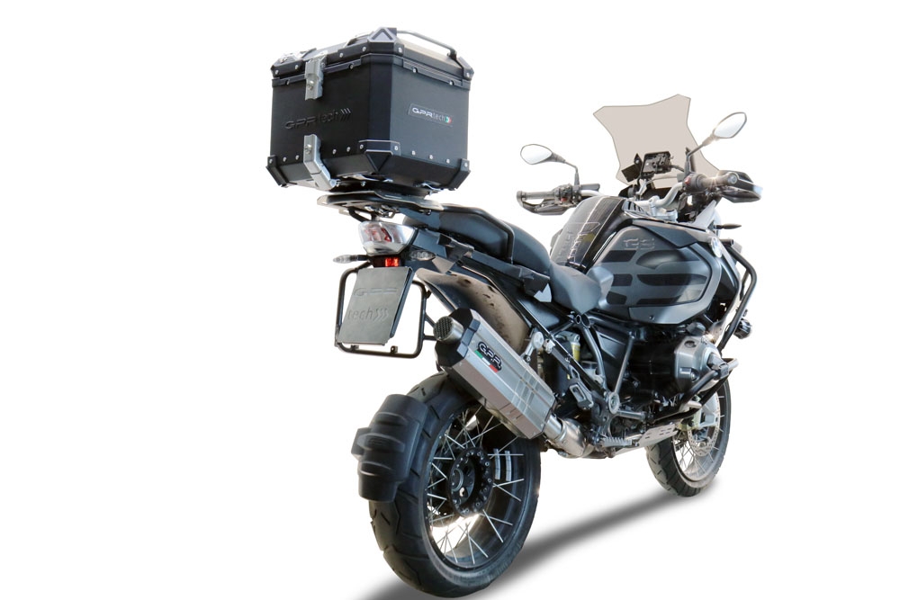 GPR TECH Bmw R 1250 Gs Adventure 2021/2024 e5 Topcase aus Aluminium, schwarze Farbe mit spezifischer Platte enthalten Kapazität Liter 35