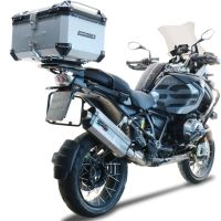 GPR TECH Bmw R 1250 Gs Adventure 2019/2020 e4 Topcase aus Aluminium, silberfarben mit spezifischer Platte inklusive Kapazität Liter 55