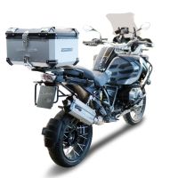GPR TECH Bmw R 1250 Gs Adventure 2021/2024 e5 Topcase aus Aluminium, silberfarben mit spezifischer Platte inklusive Kapazität Liter 55
