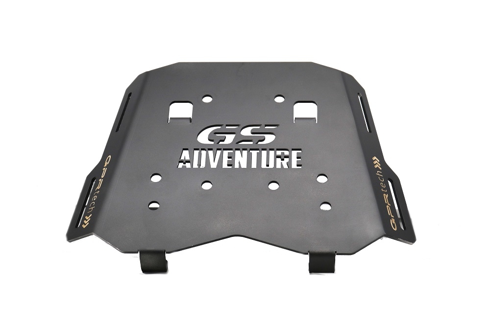 GPR TECH Bmw R 1250 Gs Adventure 2021/2024 e5 Spezifische Montageplatte Top Case ALPITECH 55 LT kompatibel mit Original-Gepäckträger, aus Edelstahl mit 4 Verankerungspunkten