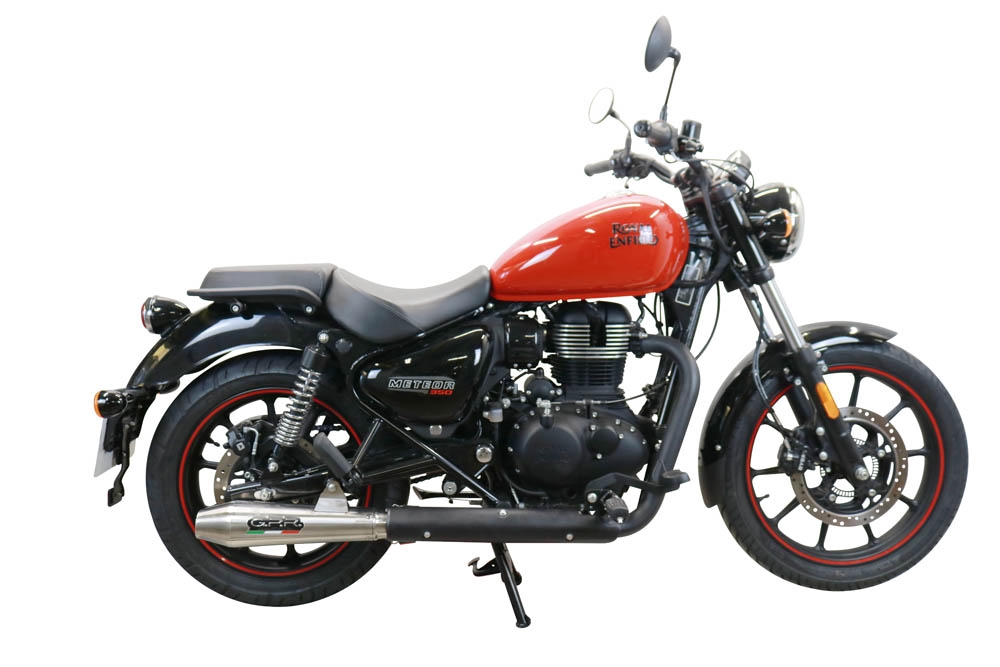 GPR auspuff kompatibel mit  Royal Enfield Classic 350 2021-2023, Ultracone, Rennauspuff, mit Verbindungsrohren, Artikel ohne Genehmigung 