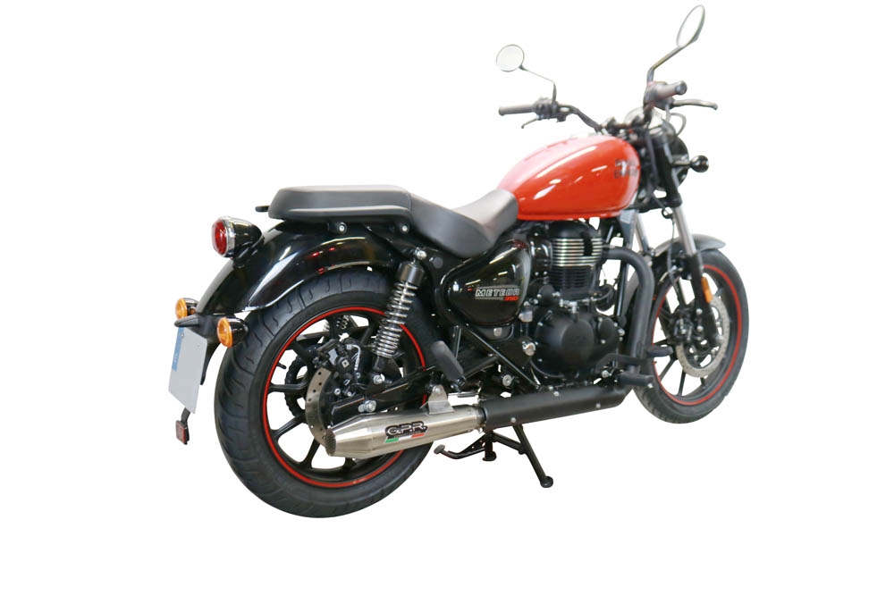 GPR auspuff kompatibel mit  Royal Enfield Classic 350 2021-2023, Ultracone, Rennauspuff, mit Verbindungsrohren, Artikel ohne Genehmigung 