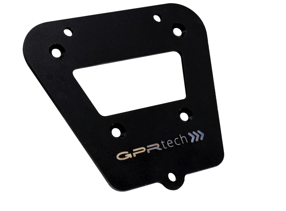 GPR TECH Royal Enfield Himalayan 410 2017/2023 Spezifische Montageplatte Top Case ALPITECH 35 LT kompatibel mit Original-Gepäckträger, aus Edelstahl mit 4 Verankerungspunkten