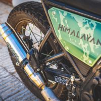 GPR auspuff kompatibel mit  Royal Enfield Himalayan 410 Diam.36mm 2017-2020, Deeptone Inox, Rennauspuff, mit Verbindungsrohren, Artikel ohne Genehmigung 
