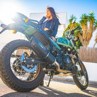 GPR auspuff kompatibel mit  Royal Enfield Himalayan 410 Diam.36mm 2017-2020, Furore Nero, Rennauspuff, mit Verbindungsrohren, Artikel ohne Genehmigung 