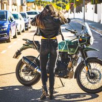 GPR auspuff kompatibel mit  Royal Enfield Himalayan 410 Diam.36mm 2017-2020, Furore Nero, Rennauspuff, mit Verbindungsrohren, Artikel ohne Genehmigung 