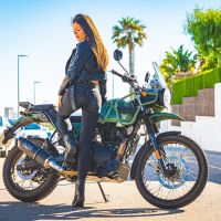 GPR auspuff kompatibel mit  Royal Enfield Himalayan 410 Diam.36mm 2017-2020, Furore Nero, Rennauspuff, mit Verbindungsrohren, Artikel ohne Genehmigung 