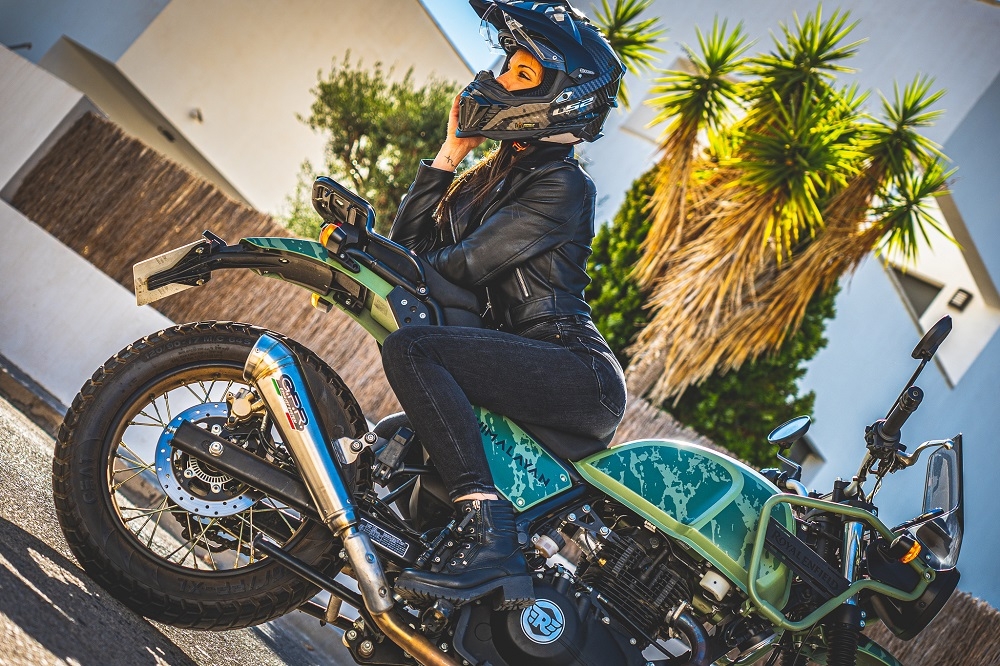 GPR auspuff kompatibel mit  Royal Enfield Himalayan 410 2021-2024, Powercone Evo, Zugelassener legaler Slip-On-Auspuff mit Abe, einschließlich abnehmbarem DB-Killer,katakysator und Verbindungsrohr 