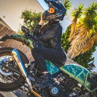 GPR auspuff kompatibel mit  Royal Enfield Himalayan 410 2021-2024, Powercone Evo, Zugelassener legaler Slip-On-Auspuff mit Abe, einschließlich abnehmbarem DB-Killer,katakysator und Verbindungsrohr 