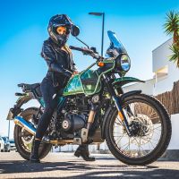 GPR auspuff kompatibel mit  Royal Enfield Himalayan 410 2021-2024, Powercone Evo, Zugelassener legaler Slip-On-Auspuff mit Abe, einschließlich abnehmbarem DB-Killer,katakysator und Verbindungsrohr 