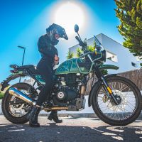 GPR auspuff kompatibel mit  Royal Enfield Himalayan 410 2021-2024, Powercone Evo, Zugelassener legaler Slip-On-Auspuff mit Abe, einschließlich abnehmbarem DB-Killer,katakysator und Verbindungsrohr 