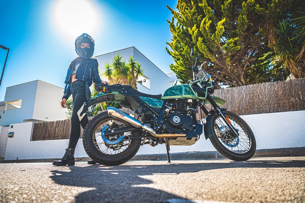 GPR auspuff kompatibel mit  Royal Enfield Himalayan 410 2021-2024, Powercone Evo, Zugelassener legaler Slip-On-Auspuff mit Abe, einschließlich abnehmbarem DB-Killer,katakysator und Verbindungsrohr 