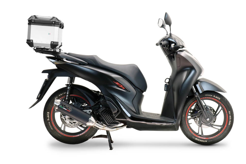 GPR auspuff kompatibel mit  Honda SH 125 2020-2023, Pentascooter, Zugelassener legaler Vollanlagenauspuff mit ABE, inklusive herausnehmbarem DB-Killer 