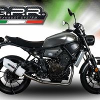 GPR auspuff kompatibel mit  Yamaha Xsr 700 2021-2024, Albus Evo4, Homologierte auspuff mit verbindungsrohr und katalysator 