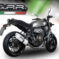 GPR auspuff kompatibel mit  Yamaha Xsr 700 2021-2024, Albus Evo4, Homologierte auspuff mit verbindungsrohr und katalysator 