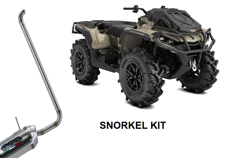GPR auspuff kompatibel mit  Can Am Outlander 850 2016-2023, Snorkel kit, Schnorchel-Erweiterungsset für GPR Pentacross-Auspuff 