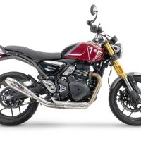 GPR auspuff kompatibel mit  Triumph Scrambler 400 X 2023-2025, Ultracone, Zugelassener legaler Slip-On-Auspuff mit Abe, einschließlich abnehmbarem DB-Killer und Verbindungsrohr 