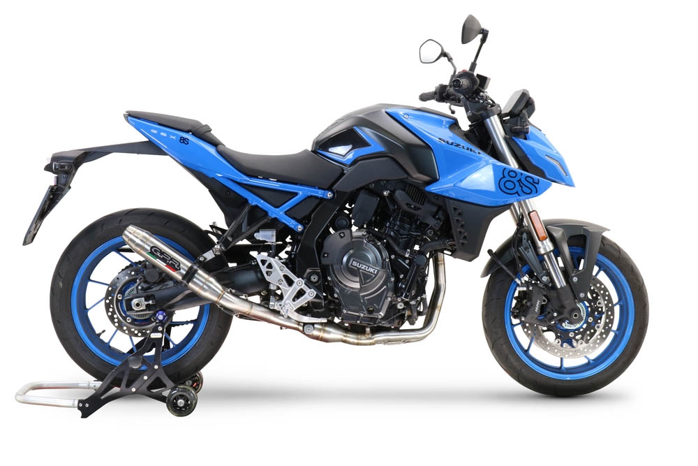 GPR auspuff kompatibel mit  Suzuki Gsx-8S 2022-2024, Deeptone Inox, Racing-Komplettsystem-Auspuff, einschließlich Krümmer und abnehmbarem DB-Killer 