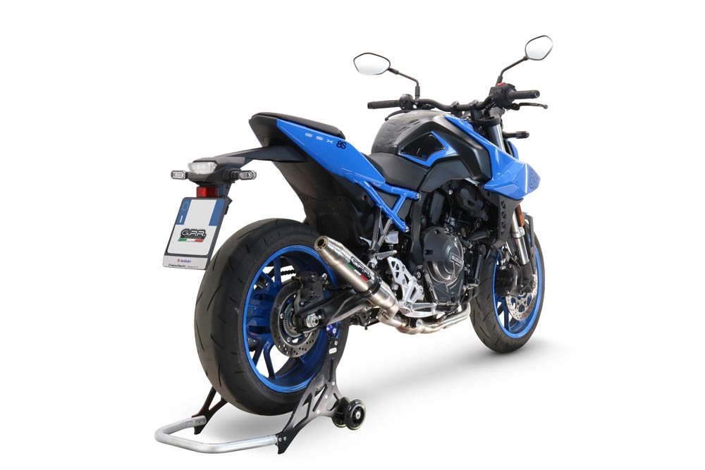 GPR auspuff kompatibel mit  Suzuki Gsx-8S 2022-2024, Deeptone Inox, Racing-Komplettsystem-Auspuff, einschließlich Krümmer und abnehmbarem DB-Killer 