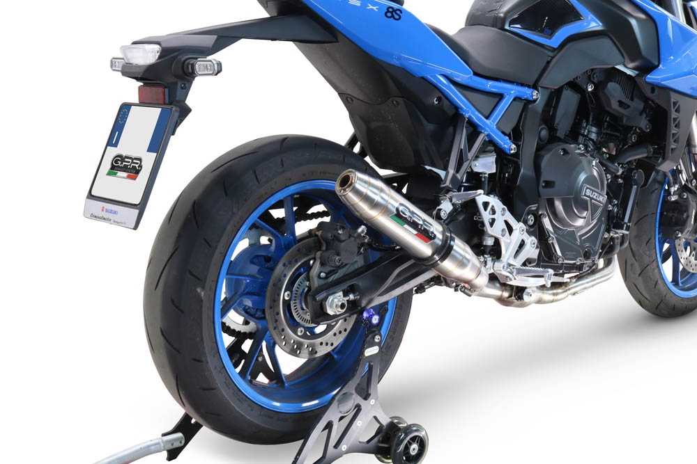 GPR auspuff kompatibel mit  Suzuki Gsx-8S 2022-2024, Deeptone Inox, Racing-Komplettsystem-Auspuff, einschließlich Krümmer und abnehmbarem DB-Killer 