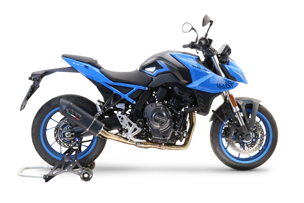 GPR auspuff kompatibel mit  Suzuki Gsx-8S 2022-2024, Furore Nero, Racing-Komplettsystem-Auspuff, einschließlich Krümmer und abnehmbarem DB-Killer 