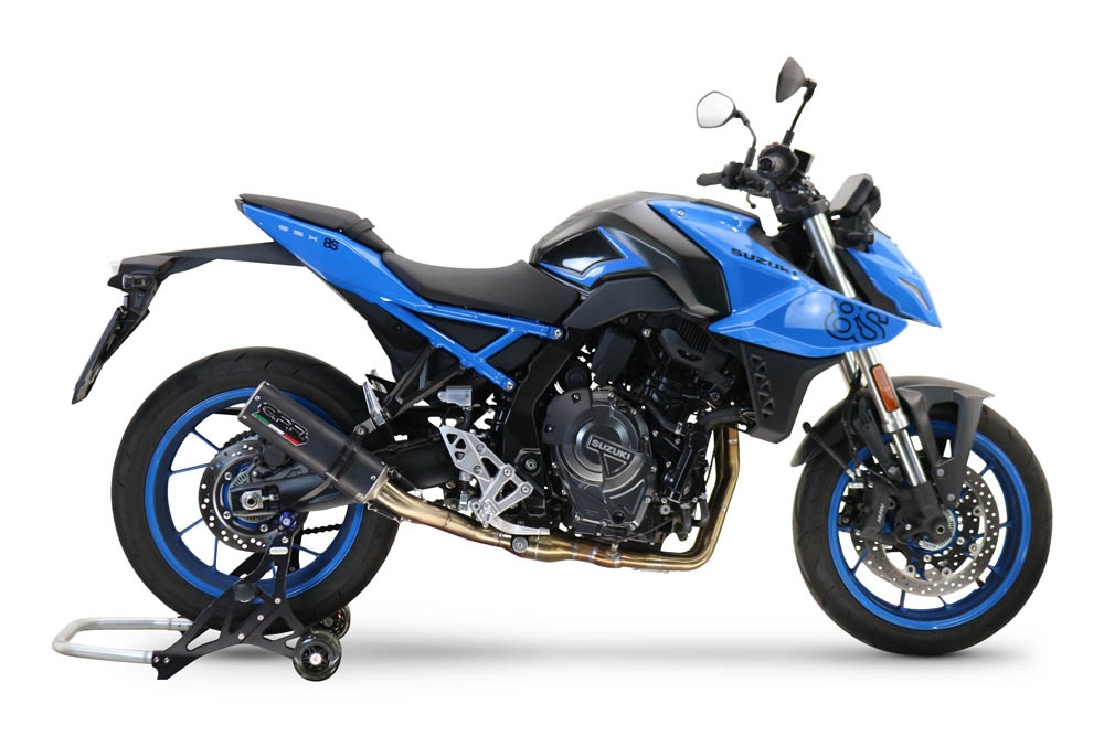 GPR auspuff kompatibel mit  Suzuki Gsx-8S 2022-2024, M3 Black Titanium, Racing-Komplettsystem-Auspuff, einschließlich Krümmer und abnehmbarem DB-Killer 