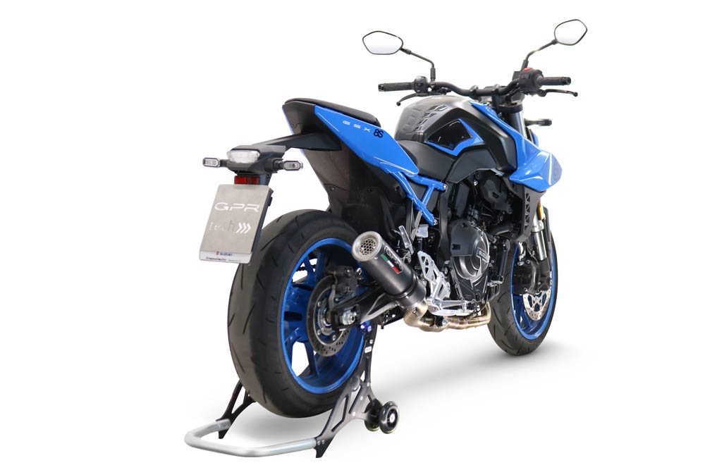 GPR auspuff kompatibel mit  Suzuki Gsx-8S 2022-2024, M3 Black Titanium, Racing-Komplettsystem-Auspuff, einschließlich Krümmer und abnehmbarem DB-Killer 