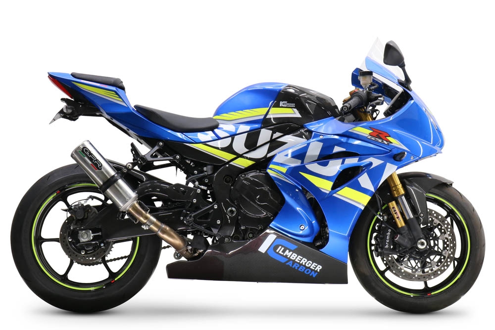 GPR auspuff kompatibel mit  Suzuki Gsx-R 1000 - 1000 R  2021-2025, M3 Inox , Rennauspuff, mit Verbindungsrohren, Artikel ohne Genehmigung 