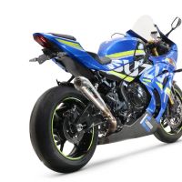 GPR auspuff kompatibel mit  Suzuki Gsx-R 1000 - 1000 R  2021-2025, Powercone Evo, Zugelassener legaler Slip-On-Auspuff mit Abe, einschließlich abnehmbarem DB-Killer und Verbindungsrohr 
