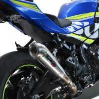 GPR auspuff kompatibel mit  Suzuki Gsx-R 1000 - 1000 R  2021-2025, Powercone Evo, Zugelassener legaler Slip-On-Auspuff mit Abe, einschließlich abnehmbarem DB-Killer und Verbindungsrohr 