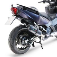 GPR auspuff kompatibel mit  Sym Maxsym TL 508 2021-2024, Furore Evo4 Nero, Zugelassener legaler Slip-On-Auspuff mit Abe, einschließlich abnehmbarem DB-Killer und Verbindungsrohr 