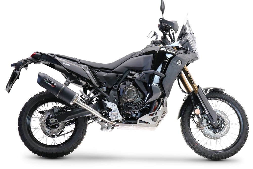 GPR auspuff kompatibel mit  Yamaha Tenere 700 2019-2020, Decatalizzatore + Paracoppa Titanio, Decat Pipe, Katalysatorabscheider, artikel ohne Genehmigung, Decat-Rohr mehr Titan-Unterfahrschutz<BR />Das Kit enthält ein GPR-Auspuff-Decat-Rohr und eine GPR-T