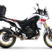GPR TECH Yamaha Tenere 700 2019/2020 e4 Topcase aus Aluminium, Inklusive Stahlplatte und Aluminium-Dachträger Kapazität Liter 35