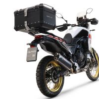 GPR TECH Yamaha Tenere 700 2021/2024 e5 Topcase aus Aluminium, Inklusive Stahlplatte und Aluminium-Dachträger Kapazität Liter 45