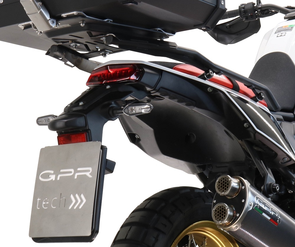 GPR TECH Yamaha Tenere 700 2021/2024 e5 Gepäckträger hintenTop Case ALPITECH 35>55 LT Gepäckträger hinten, aus Edelstahl mit 4 Verankerungspunkten