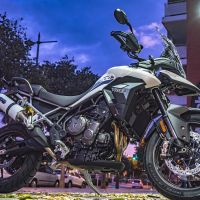 GPR auspuff kompatibel mit  Triumph Tiger 900 2020-2023, Albus Evo4, Zugelassener legaler Slip-On-Auspuff mit Abe, einschließlich abnehmbarem DB-Killer und Verbindungsrohr 