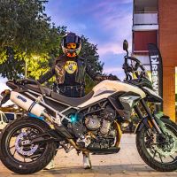 GPR auspuff kompatibel mit  Triumph Tiger 900 2020-2023, Albus Evo4, Zugelassener legaler Slip-On-Auspuff mit Abe, einschließlich abnehmbarem DB-Killer und Verbindungsrohr 