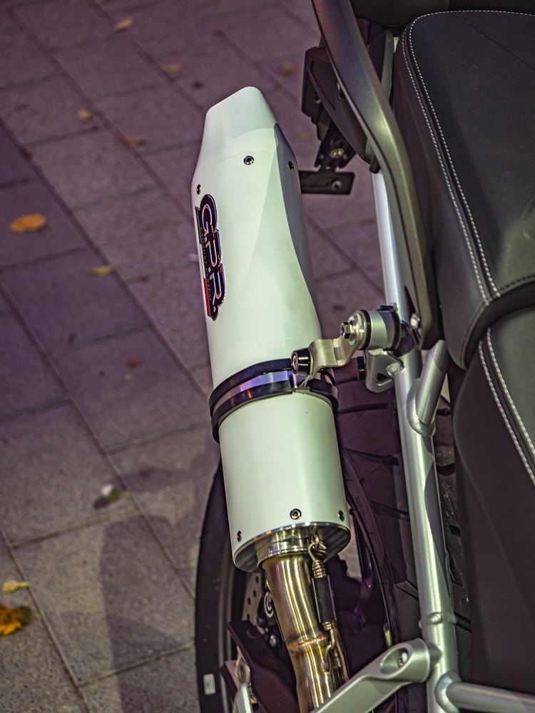 GPR auspuff kompatibel mit  Triumph Tiger 900 2020-2023, Albus Evo4, Zugelassener legaler Slip-On-Auspuff mit Abe, einschließlich abnehmbarem DB-Killer und Verbindungsrohr 