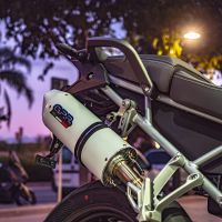 GPR auspuff kompatibel mit  Triumph Tiger 900 2020-2023, Albus Evo4, Zugelassener legaler Slip-On-Auspuff mit Abe, einschließlich abnehmbarem DB-Killer und Verbindungsrohr 