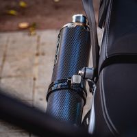 GPR auspuff kompatibel mit  Triumph Tiger 850 2020-2024, Dual Poppy, Zugelassener legaler Slip-On-Auspuff mit Abe, einschließlich abnehmbarem DB-Killer und Verbindungsrohr 