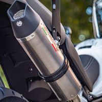 GPR auspuff kompatibel mit  Triumph Tiger 900 2020-2023, New Grand Prix Evo Titanium, Zugelassener legaler Slip-On-Auspuff mit Abe, einschließlich abnehmbarem DB-Killer und Verbindungsrohr 
