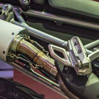 GPR auspuff kompatibel mit  Triumph Tiger 900 2020-2023, Furore Evo4 Nero, Zugelassener legaler Slip-On-Auspuff mit Abe, einschließlich abnehmbarem DB-Killer und Verbindungsrohr 