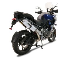 GPR auspuff kompatibel mit  Triumph Tiger 1200 Gt - Rally 2022-2024, Albus Evo4, Zugelassener legaler Slip-On-Auspuff mit Abe, einschließlich abnehmbarem DB-Killer und Verbindungsrohr 
