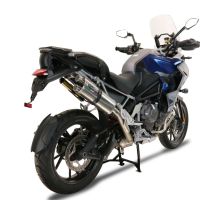 GPR auspuff kompatibel mit  Triumph Tiger 1200 Gt - Rally 2022-2024, Dual Inox, Zugelassener legaler Slip-On-Auspuff mit Abe, einschließlich abnehmbarem DB-Killer und Verbindungsrohr 