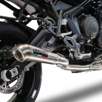 GPR auspuff kompatibel mit  Triumph Tiger Sport 660 2022-2024, Powercone Evo, Racing-Komplettsystem-Auspuff, einschließlich Krümmer und abnehmbarem DB-Killer 
