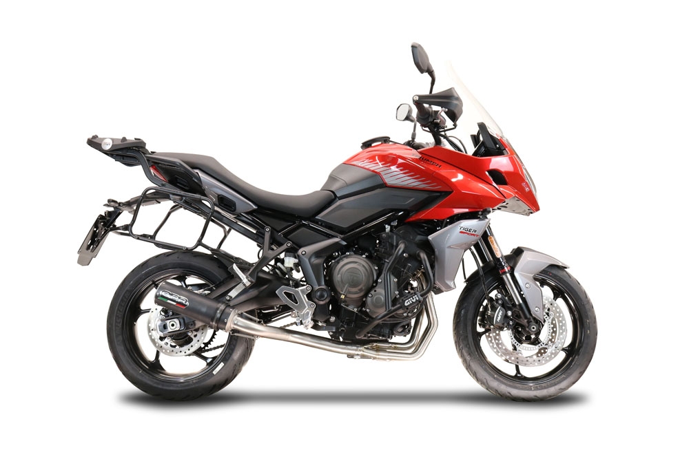 GPR auspuff kompatibel mit  Triumph Tiger Sport 660 2022-2024, M3 Black Titanium, Racing-Komplettsystem-Auspuff, einschließlich Krümmer und abnehmbarem DB-Killer 