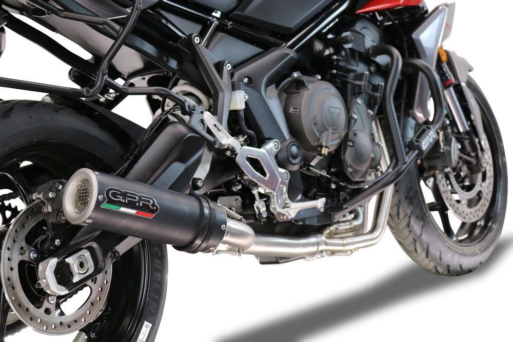 GPR auspuff kompatibel mit  Triumph Tiger Sport 660 2022-2024, M3 Black Titanium, Racing-Komplettsystem-Auspuff, einschließlich Krümmer und abnehmbarem DB-Killer 
