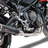 GPR auspuff kompatibel mit  Triumph Tiger Sport 660 2022-2024, M3 Black Titanium, Racing-Komplettsystem-Auspuff, einschließlich Krümmer und abnehmbarem DB-Killer 